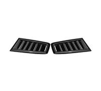 XNFUR Lot 2 grilles d'aération capot voiture, Convient for modèles Ford, Focus RS (2004-2015) SEAT, Leon Ibiza. Garniture de phare antibrouillard avant du véhicul(Glossy Black)