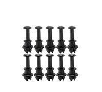 XNFUR Lot de 10 clips for tablette arrière, Convient for SEAT, et Leon 2000-2006. Crochet pivotant for suspension de plateau. Clip pour tablette à bagages intérieure du véhicule