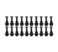 XNFUR Lot de 20/2 clips for tablette arrière, Convient for modèles Volkswagen/GOLF 5 MK6 Tiguan Polo UP T-CROS Clip pour tablette à bagages intérieure du véhicul(20pcs-black)