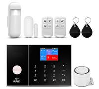 XNH Alarme Maison sans Fil, Alarme Maison Wi-FI 120dB avec App, Compatible avec Alexa et Google Assistant, pour Fenêtre, Camping-Car, Appartement et Garage