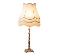 XNHAFW Tablettes, Laiton Table de Style Européen Tissu Ombre Bureau Bedsidep pour Chambre à coucher Table de Nuit Décoration H26.79In Fabriqué en Chine -