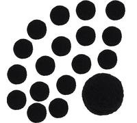 XNHIU Lot de 10 pompons duveteux de 4 cm (noir)