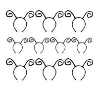 XNHIU Lot de 10 serre-têtes d'antenne papillon noirs en forme de papillon pour Halloween, cosplay