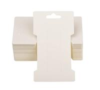 XNHIU Lot de 100 épingles à cheveux en carton décoratif pour ranger des pinces à cheveux (blanc)