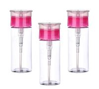 XNHIU Lot de 3 distributeurs de vernis à ongles avec pompe à poussoir pour vernis à ongles et démaquillant (100 ml)