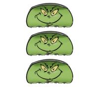 XNHIU Lot de 3 pinces à cheveux de Noël vertes - Accessoire pour cheveux amusant - Motif dessin animé - Barrette à cheveux d'hiver forte adhérence pour filles - Accessoires de costume