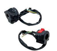 XNJIADVSY Boutons de commande phares clignotant klaxon moto guidon commutateur 7/8 "22MM compatibles avec le Scooter HONDA CBR(1 pair)