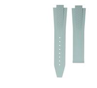 XNJIADVSY Bracelet compatible avec le bracelet de montre Longines Kangkas Yuedong Fluororubber série L3.830,835, sport et plongée, cadran 41 mm 42(Light green NO)