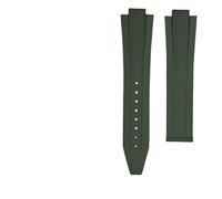 XNJIADVSY Bracelet compatible avec le bracelet de montre Longines Kangkas Yuedong Fluororubber série L3.830,835, sport et plongée, cadran 41 mm 42(Green NO)