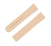 XNJIADVSY Bracelet de montre en caoutchouc fluoré 20 mm, fermoir pliable, signe unisexe à dégagement rapide, Compatible avec le bracelet MoonSwatch(Apricot,20-18MM_GOLD ROUND BUCKLE)