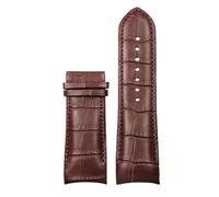 XNJIADVSY Bracelet de montre en cuir à extrémités incurvées, 22 mm, 23 et 24, compatible avec les montres Tissot Couturier T035, T035T035617A T035439A (marron noir)(Brown-no clasp,23mm)