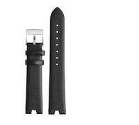 XNJIADVSY Bracelet de montre en cuir Compatible avec Versus Versace Vspci5621 Sci070016, étanche, résistant à la sueur, concave, accessoires 18mm(Black-steel)