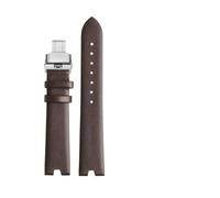 XNJIADVSY Bracelet de montre en cuir Compatible avec Versus Versace Vspci5621 Sci070016, étanche, résistant à la sueur, concave, accessoires 18mm(Brown-steel-B)