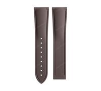 XNJIADVSY Bracelet de montre FKM à motif tissé, 20mm 21mm 22mm, caoutchouc fluoré, Compatible avec la sangle 300 600 AT150(Brown,18-16MM_WITHOUT BUCKLE)