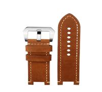 XNJIADVSY Bracelet de montre rétro for hommes, en cuir vache bleu, Compatible avec Casio GST-B100/S130/S110/S120/W130L/W100/210/W300(Brown silver)