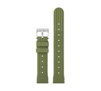 XNJIADVSY Bracelet de montre souple en caoutchouc gaufré 20 mm 22, bracelet rechange à dégagement rapide, compatible avec Abalone, Sea Ghost et Monster(WD.F6-Green,20mm)