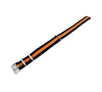 XNJIADVSY Bracelet de montre universel en toile, 18 mm, 20, 22, nylon, type NATO, compatible avec les montres Tissot, Swatch, Omega, IWC et Casio(Blue orange blue,20mm)