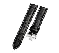 XNJIADVSY Bracelet en cuir de vachette compatible avec les montres Vacheron Constantin for homme, collection VC Inherit Art Master Series, tailles 18 mm, 19, 20 et 21(Coal Black,20mm)