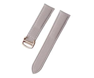 XNJIADVSY Bracelet en peau de mouton compatible avec les montres Cartier cuir Must London Solo for hommes et femmes(Rose purple gold,Other)