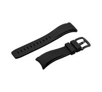 XNJIADVSY Bracelet FKM incurvé universel en caoutchouc fluoré à dégagement rapide, 20 21 22mm, compatible avec Longines Omega Casio Seiko(Black 02,20mm)
