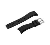 XNJIADVSY Bracelet FKM incurvé universel en caoutchouc fluoré à dégagement rapide, 20 21 22mm, compatible avec Longines Omega Casio Seiko(Black,22mm)
