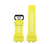 XNJIADVSY Compatible avec Casio GBA-800UC-2 GBA-800-7 GBD-800, accessoires de montre, bracelet en résine, noir, blanc, brume, bleu, jaune, vert armée(Yellow)