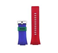 XNJIADVSY Compatible avec CASIO GSHOCK Steel Heart Small Cannon GM110 Montre de sport étanche en caoutchouc chaîne Compatible les hommes 16 mm(Red Blue Silver)