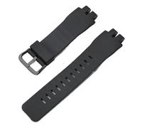 XNJIADVSY Compatible avec Casio PROTREK PRG-300 PRW-3000 3100 PRW-6000 6100 hommes remplacement noir caoutchouc Bracelet de montre outils(Black black buckle)