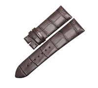 XNJIADVSY Compatible avec le bracelet de montre en cuir d'alligator JAQUET DROZ J007030242(Black Gray,18mm)