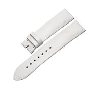 XNJIADVSY Compatible avec le bracelet de montre en cuir d'alligator JAQUET DROZ J007030242(White Black,22mm)