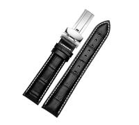 XNJIADVSY Compatible avec les bracelets de montre Casio BEM-501 506 307 EDIFICE Series EFB-530 MTP-1303 de 20 mm et 22 mm, noir et marron(A black white SR,20mm)