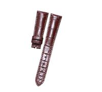 XNJIADVSY Compatible avec les bracelets de montre for hommes PESNO, en cuir d'alligator, accessoires de montre for hommes compatibles avec les complications Patek Philippe(Brown)