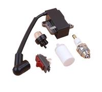 XNJIADVSY Kit d'ampoule d'amorce avec Interrupteur Marche/arrêt de Bobine d'allumage, Compatible débroussailleuse 235R 232R 232L 240RJ 537038501