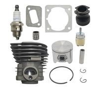 XNJIADVSY Kit de Joint Piston Cylindre tronçonneuse plaqué Nikasil, 44MM, Compatible avec Le roulement à Aiguilles du collecteur d'admission 351 353 346XP