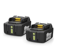 XNJTG 2Pcs BL1850 Batterie pour Ma-Kita 18V 5Ah Batterie Li-ION de Rechange BL1860B BL1850B BL1855 BL1840 BL1830 BL1820 BL1815 LXT400 avec LED Compatible avec Ma-Kita Outils