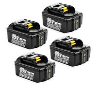 XNJTG Lot de 4 batteries de rechange pour Makita 18 V 5,0 Ah Li-ion pour Makita BL1860B BL1860 BL1850 BL1850B BL1840B BL1840 BL1830B LXT-400 194204-5 194205-3 194309-309-19-309-309