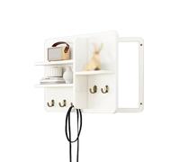 XNKLPY Cache Compteur Électrique Mural Bois avec Étagères, Boîte de Distribution Électrique Décorative, Coffret Habillage Tableau Électrique Boîte de Compteur Électrique G 60x50cm