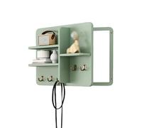 XNKLPY Cache Compteur Électrique Mural Bois avec Étagères, Boîte de Distribution Électrique Décorative, Coffret Habillage Tableau Électrique Boîte de Compteur Électrique D 60x50cm