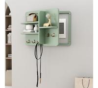 XNKLPY Cache Compteur Electrique Mural Boîte de Distribution Electrique, Cache Tableau Electrique decoratif Bois avec Crochets, Coffret Habillage Tableau Electrique avec Cloison C 60x50cm