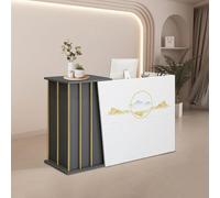 XNKLPY Comptoir de Réception avec Tiroirs Comptoir Accueil Angle, Comptoir Caisse Salon de Coiffure, Comptoir Magasin Meuble pour Bureau Dépanneur Hall de Vente Magasins de Vêtements C 100cm
