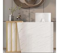 XNKLPY Comptoir RéCeption avec Tiroirs Comptoir d'accueil Angle Meuble De RéCeption RéCeptions D'HôTels Magasins De VêTements PâTisseries Fruiteries(Size:120CM,Color:b)