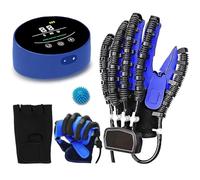 XNKLPY Gants De Robot De Rééducation, Gants De Rééducation des Doigts pour Les Patients Atteints D'hémiplégie D'avc, Orthèse De Doigt Soulage La Raideur De La Main(Size:Main Gauche M,Color:B)