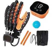 XNKLPY Gants Robotisés de Rééducation en Cas d'AVC, Équipement de Rééducation de Main, Rehabilitation Training Gloves pour Doigts Paralysés Traitement des Dysfonctionnements de Main Left S