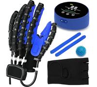 XNKLPY Gants Robotisés de Rééducation pour Les AVC, Équipement D’Entraîneur de Récupération de Main, Gant Robotique D’Aide À L’Exercice de Main pour Trouble de La Flexion et de L’Extension B Left S