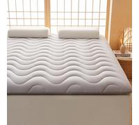 XNKLPY Surmatelas de Recto Verso Épaisseur 8 CM avec Sangles Design Antidérapant Surmatelas Ergonomique Ventilé Haute Densité pour Matelas Adulte et Enfant Grey 120x200cm