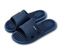 Xnlonby Chaussons de massage pour homme et femme - Chaussons de bain - Appareil de massage des pieds - Soulage la fasciite plantaire (42-43 EU, bleu foncé)