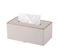 XNONE Boîte à Mouchoirs Carrée en Cuir Avec Fixation Magnétique - Pour Restaurant, Hôtel, Bureau, Domicile, Voiture - Beige