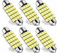 Xnourney 578 Ampoule LED, super Light 2835 Chip latest 41mm 42mm 1.65in festoon ampoule, for Automotive Interior Map Dome plate Door Control lamp, 211-2 569 LED ampoule 12V (boîte de 6)