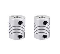 Xnrtop Lot de 2 raccords d'arbre de 12 mm à 12 mm, longueur 40 mm, diamètre 32 mm, coupleur de moteur pas à pas en alliage d'aluminium pour imprimante 3D CNC machine encodeur DIY