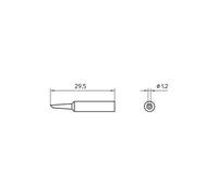 XNT 4 Pointe Weller, Ronde, Incliné, 1,2mm
